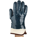 Coated Gloves, Nitrile, Smooth, Full, 3 Abrasion Level, Blue, 10 1 PR