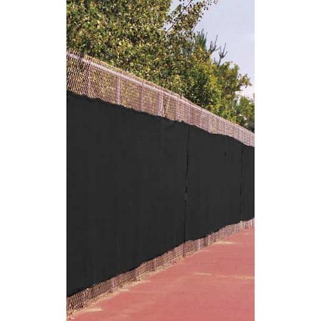 Fence Screen, 25 ft. L, 6 ft. H, Black