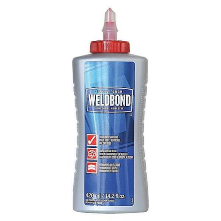 Glue, White, 6 to 12 hr Full Cure, 14.2 fl oz, Bottle