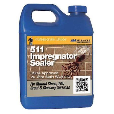 Sealer, 1 qt, 500 sq ft Coverage, PK6