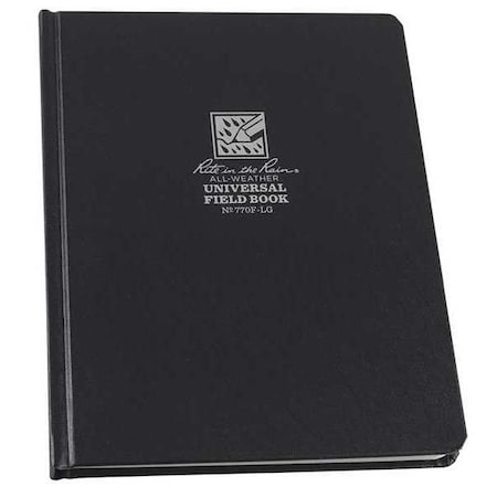 Book, Universal, 80 Sheets, Black Cover