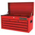 WESTWARD Top Chest, 6-Drawers, Powder Coated Red, 26" W x 12" D x 14" H