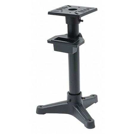 Bench Grinder Stand, 10-1/2inLx35inW, Iron