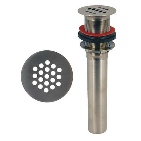 Solid Top Open Grid Plug, 1-1/4"" Pipe Dia., Cast Brass
