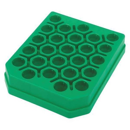 Centrifuge Tube Rack, Green, 15cm L, PK5