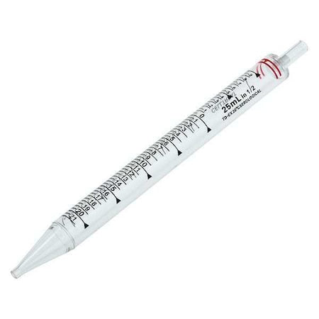 Pipette, Plastic, Class A, 23.5 cm L, PK100 (Formerly Lab Safety Supply)