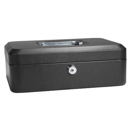 CashBox,Black,Steel,3-1/2inH,10inW