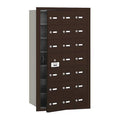 Mailbox, Bronze, Powder Coated, 20 Doors, Recessed, 4B+, USPS