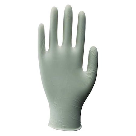Disposable Gloves, 4.00 to 4.99 mil Palm, Latex, Powdered, L (9), 100 PK, Beige