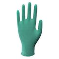 Disposable Gloves, 4.00 to 4.99 mil Palm, Latex, Powdered, M (8), 100 PK, Green