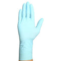 Disposable Gloves, 8.00 to 8.99 mil Palm, Nitrile, Powder-Free, S (7), 50 PK, Blue
