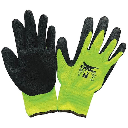 Cut Resistant Coated Gloves, Cut Level A3 , Dipped , Latex , Rough , XL 1 PR