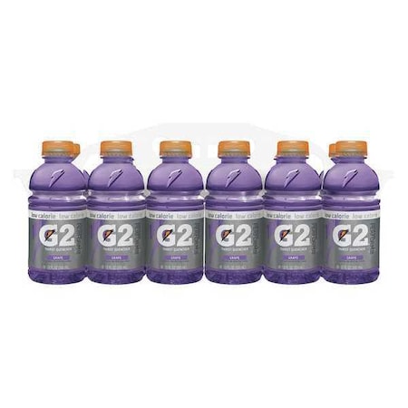 G2, Low Calorie Sports Drink, 12 oz ready to drink, Grape, PK24