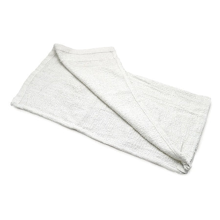 Cotton All-Purpose Terry Cleaning Towels 14" x 17", White, 24/Box, 24PK
