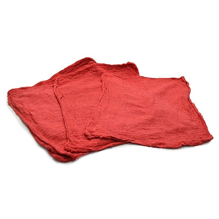 Cotton Shop Towels 12" x 14" Red, 50PK