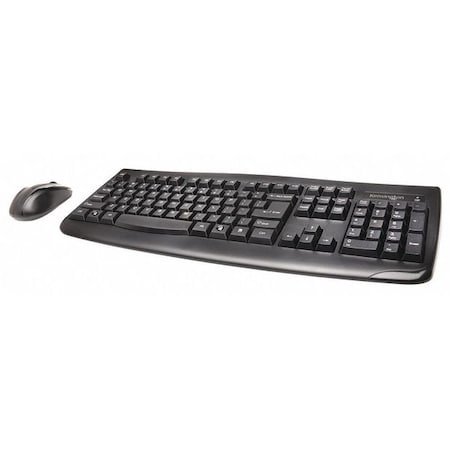 Keyboard and Mouse Set, Black, 1 13/16" H