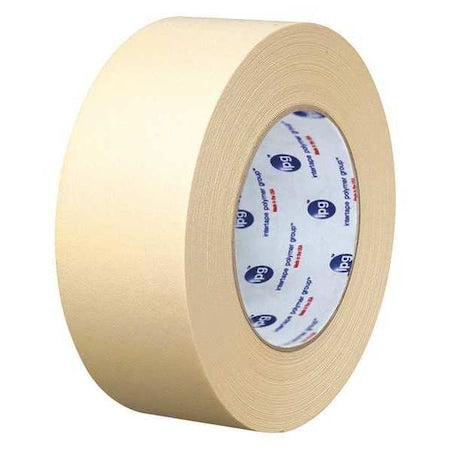 Masking Tape, 24 mm W x 54 4/5 m L, 5 mil Thick, Tan, Rubber Adhesive, 36 PK