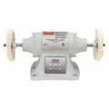 Bench Top Buffer, Steel, 6 in., 1/2 HP