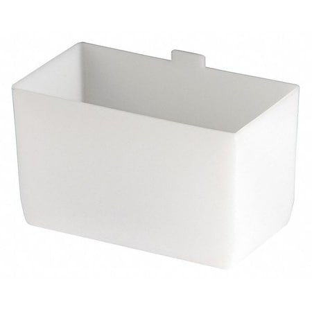 Clear Plastic Bin Cups, Smooth, 5 in L