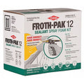 Spray Foam Sealant Kit, 3 lb, Two Cylinders, Cream, Polyurethane Base, 12