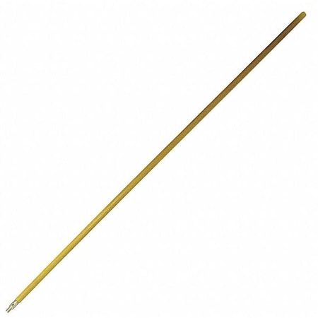 72"" Handle, 1 1/8 in Dia, Brown, Wood