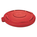 BRUTE(R) 55 gal Trash Can Lid, Flat Red, Resin, 0 Openings 26 3/4 in W/Dia