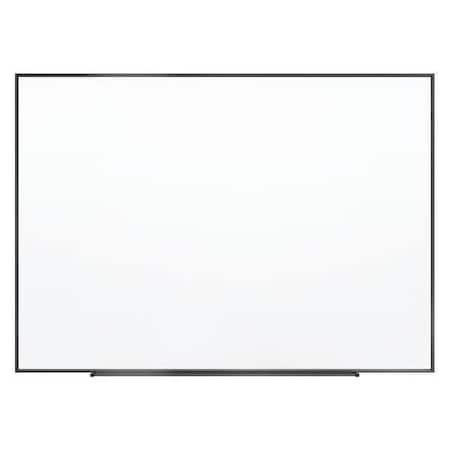 Dry Erase Board, Steel, 24 in, 36 in, Aluminum Frame, White, Gloss