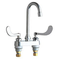 Gooseneck Kitchen/Bathroom Faucet, Manual, 4" Mount, 2 Hole Commercial