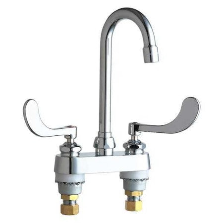 Gooseneck Kitchen/Bathroom Faucet, Manual, 4" Mount, 2 Hole Commercial