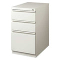 15" W 3 Drawer Desk Pedestal, Light Gray