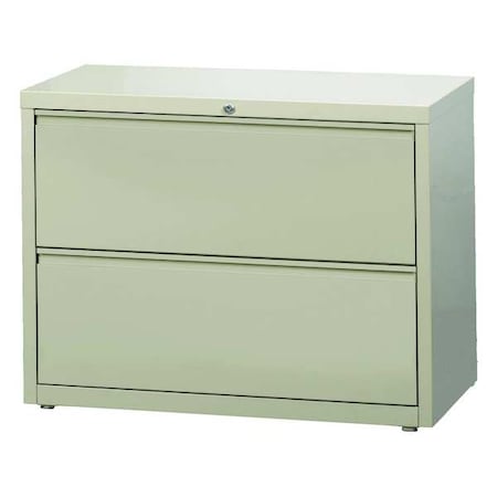 36 in W 2 Drawer Lateral File Cabinet, Putty, A4/Legal/Letter