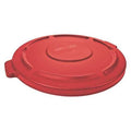 Brute Trash Can Lid, Round, 20 gal Capacity, Resin, Red