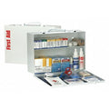 First Aid Kit and Housing, Steel Cabinet, 347 Components, 75 People Served