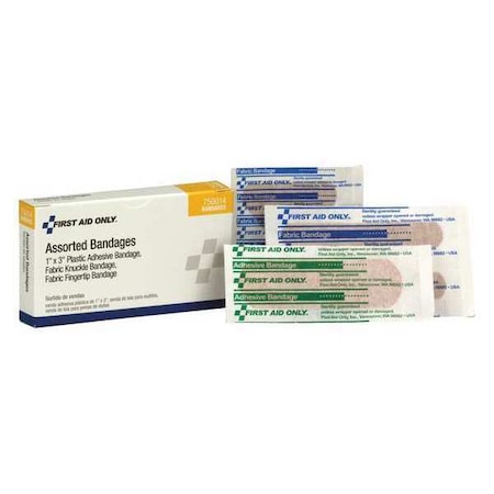 Adhesive Bandages, Fabric, 4 in. L, PK6