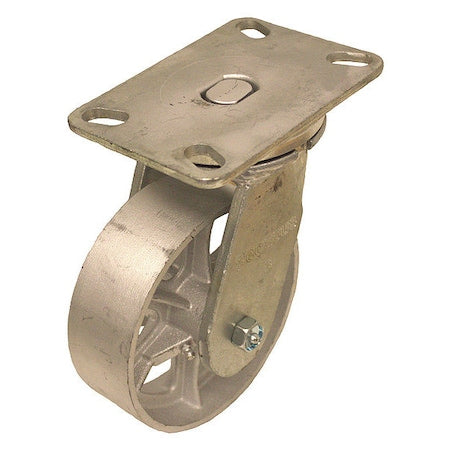 Plate Caster, 1200 lb. Ld Rating, Roller