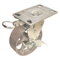 NSF-Listed Plate Caster, 700 lb. Ld Rating, Roller