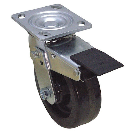 NSF-Listed Plate Caster, 1000 lb. Ld Rating, Roller