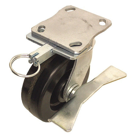 Plate Caster, 1200 lb. Ld Rating, Roller