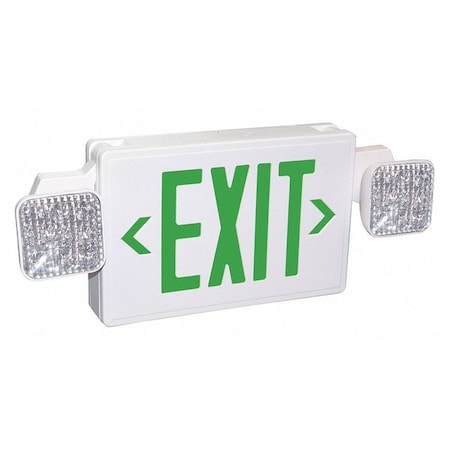 Exit Sign w/ Emergency Lights, 2 Face(s), Universal Mount, Nickel Cadmium, LED (Formerly LumaPro)