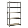 Freestanding Bulk Storage Rack, 18 in D, 36 in W, 5 Shelves, Silver Vein