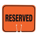 Traffic Cone Sign, ABS Plastic, 10 1/2 in Height, 12 1/2 in Length, 1 lb, Orange/Black