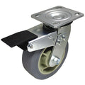 NSF-Listed Plate Caster, 300 lb. Ld Rating, Roller