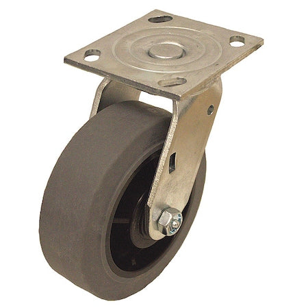 Plate Caster, 350 lb. Ld Rating, Roller