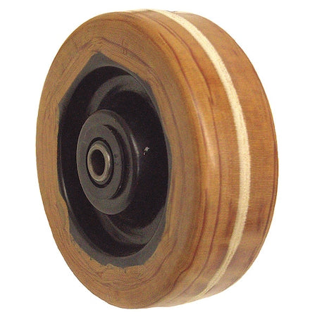 Caster Wheel, 6"dia, 1, 200 lb, Tan