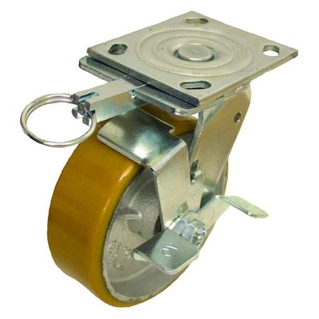 NSF-Listed Plate Caster, 700 lb. Ld Rating, Ball