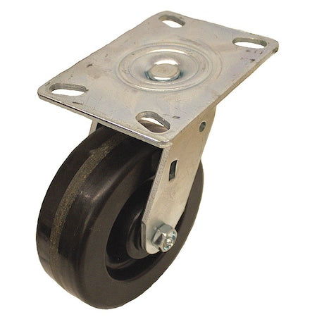 NSF-Listed Plate Caster, 1200 lb. Ld Rating, Roller