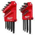 Ball End L Key Set, SAE/Metric, 1/16 to 3/8 in and 1.5 to 10 mm, Includes Case, 22 pc