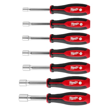 Nut Driver Set, PP Handle, 7 pcs