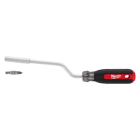 Multi-Bit Screwdriver, Chrome Metal, 2 pcs