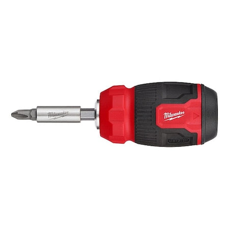 Multi-Bit Screwdriver, Chrome, 9 pcs